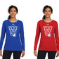 "Geometric Hoop" on Ladies' Under Armour Long Sleeve T-Shirt