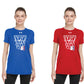 "Geometric Hoop" on Ladies' Under Armour T-Shirt