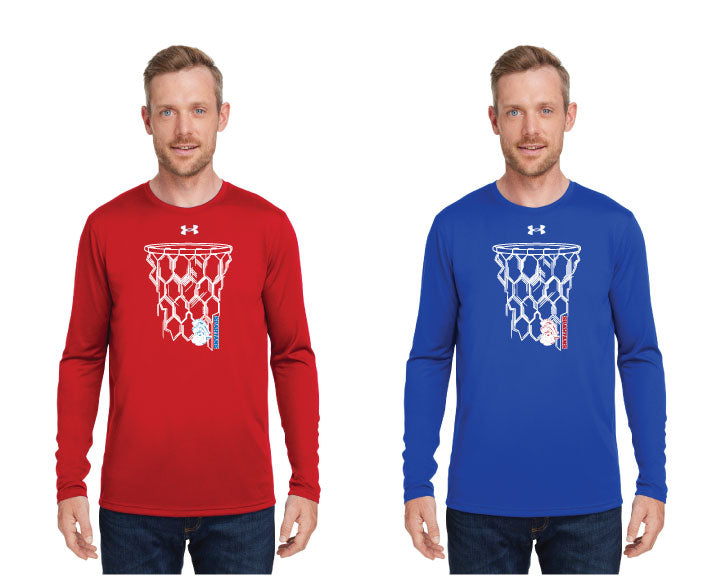 "Geometric Hoop" on Men's Under Armour Long Sleeve T-Shirt